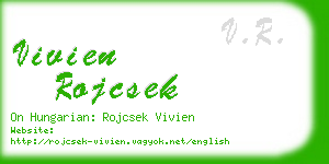 vivien rojcsek business card